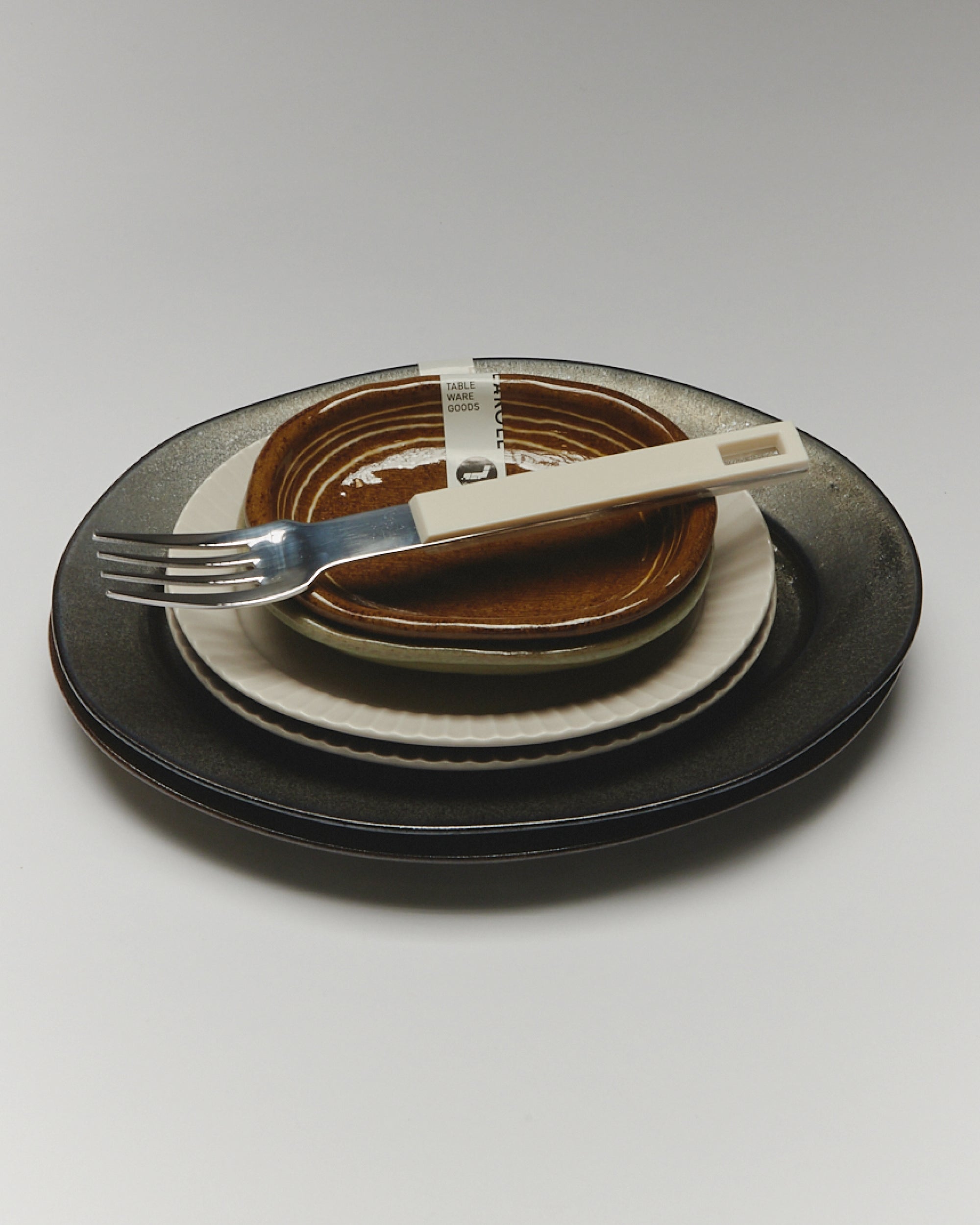 Kachosen Oval Platter With Folding-Fan Pattern (Set of 2)