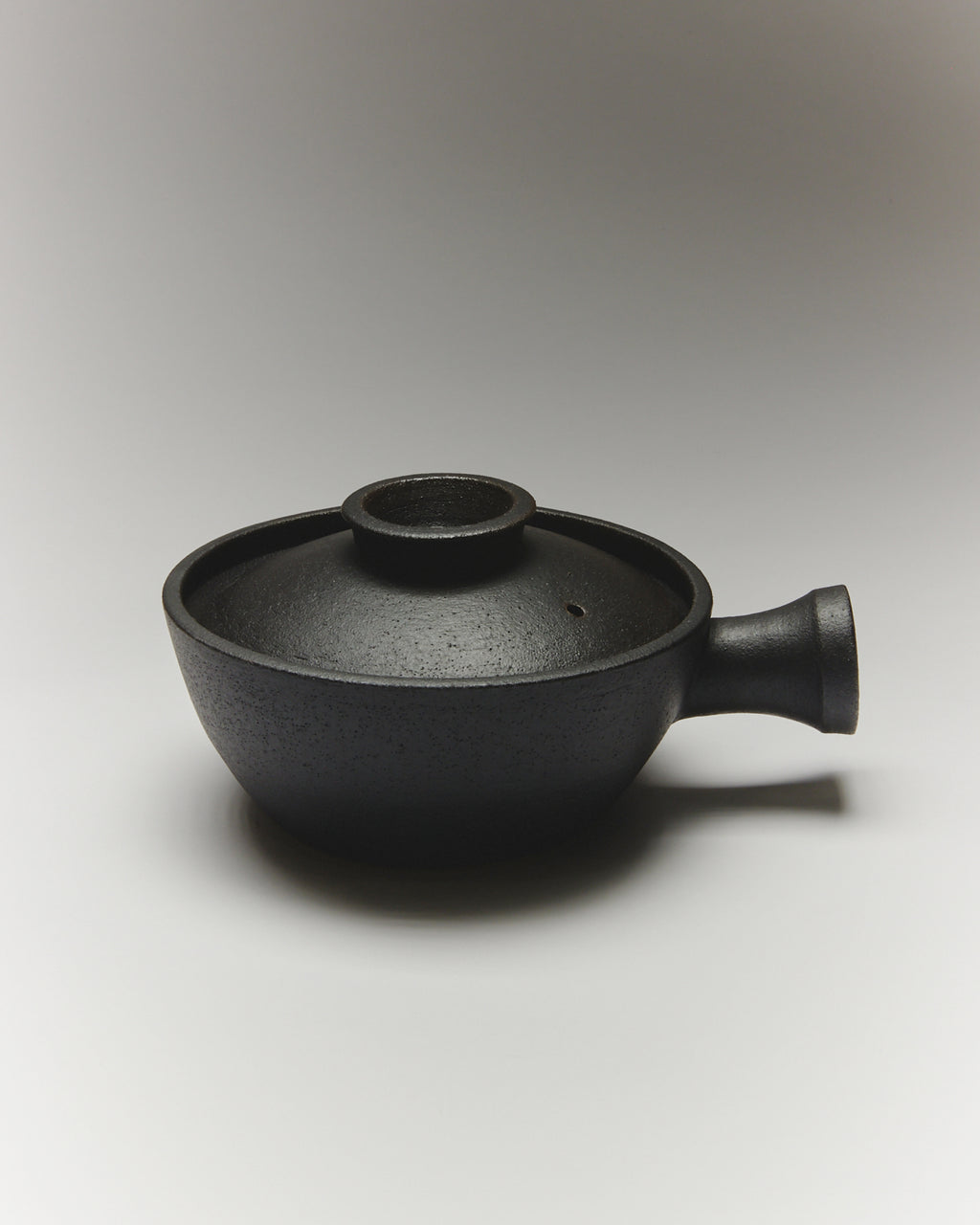 Dongyoung One-Handled Pot in Charcoal Glaze