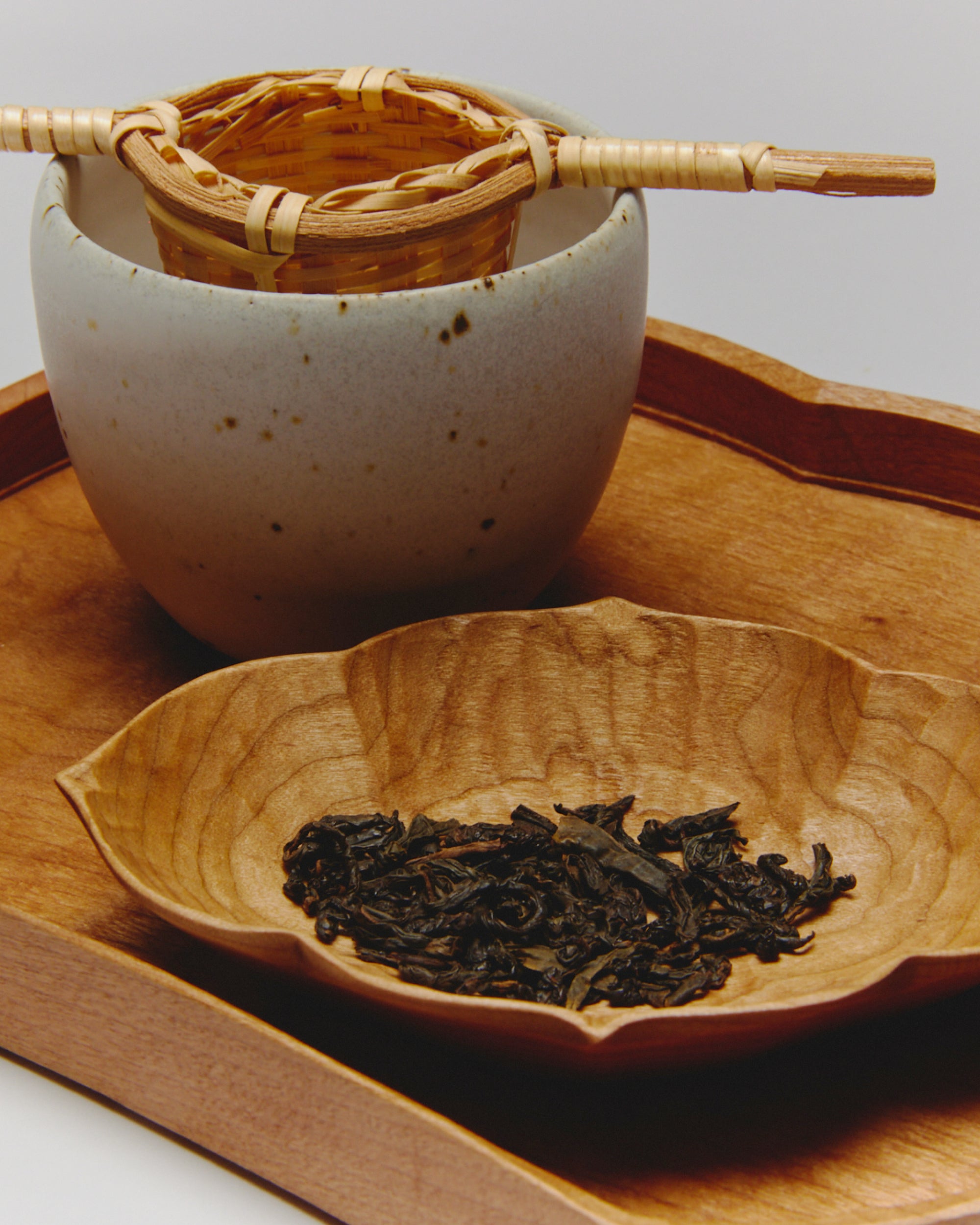 Hand Carved Cherry Blossom Tray