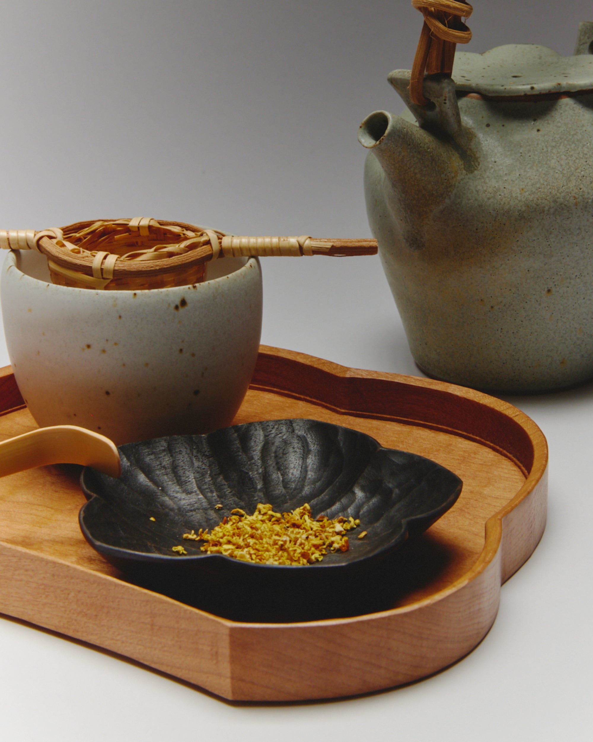 Hand Carved Plum Blossom Tray